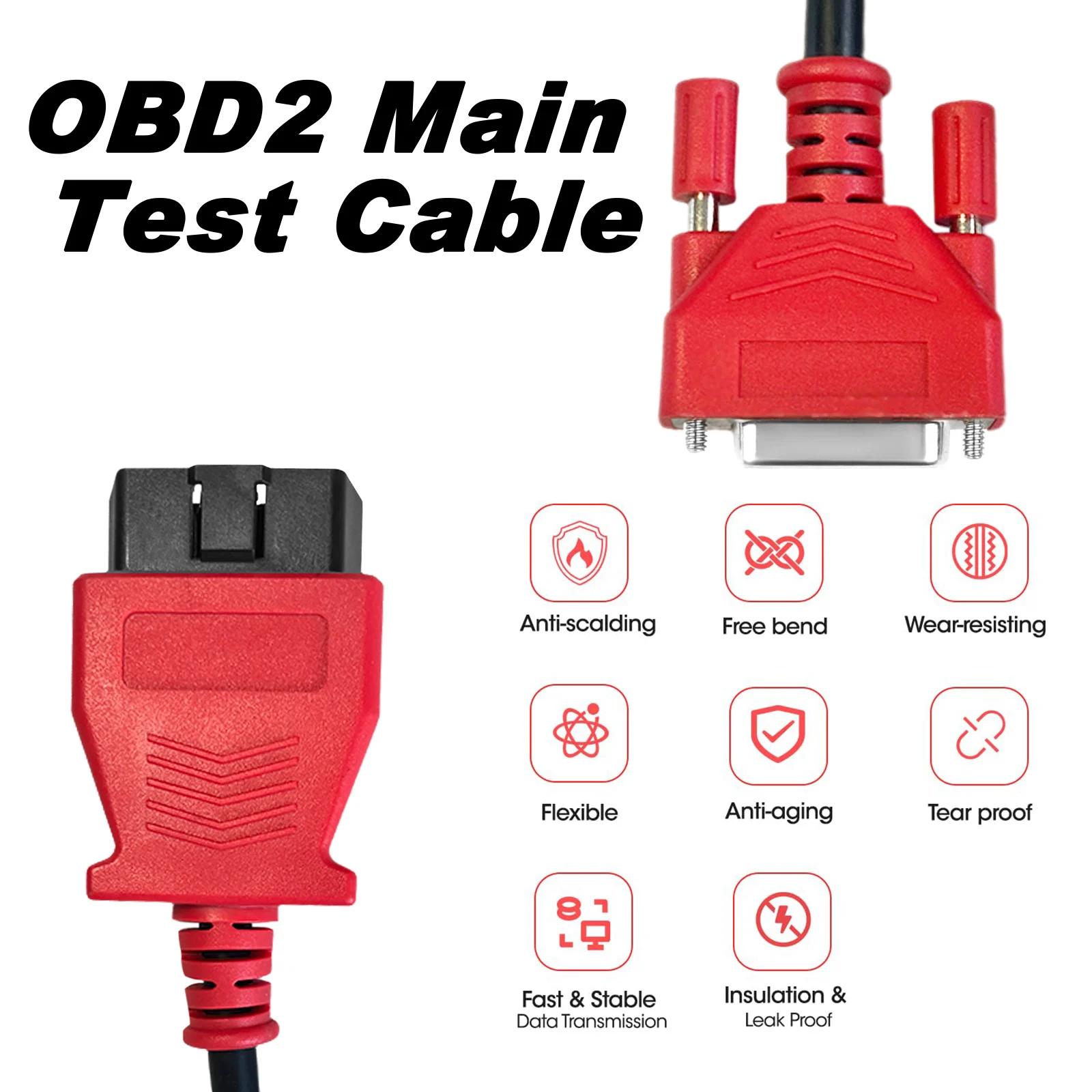 Haupt-Testkabel Passend für Autel MaxiSys MS908/MS906 26-Pin auf 16-Pin Diagnose-Programmieradapter Automobil OBD2 Verlängerungskabel – Detail 3