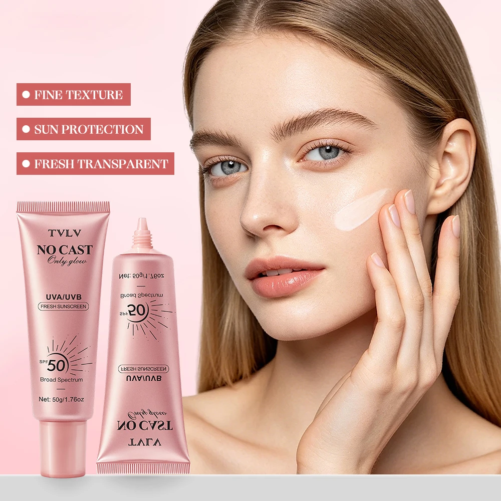 Refreshing protective cream, isolation protection, moisturizing, caring for facial skin, suitable for outdoor play and use