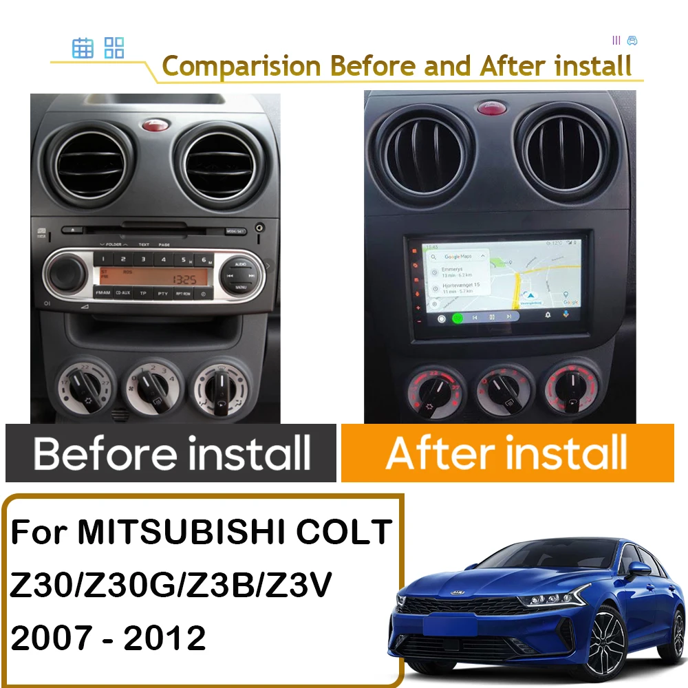 Android For MITSUBISHI COLT Z30 Z30G Z3B Z3V 2007 - 2012 Auto radio Multimedia Car Video Player GPS Carplay NO 2din DVD Stereo