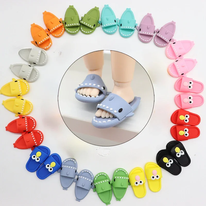 Sandal Shoes Suitable for 15-17cm labubu V1 V2 Dolls Slipper Shoes BJD Blythe OB11 Dolls Accessories DIY Doll Toys