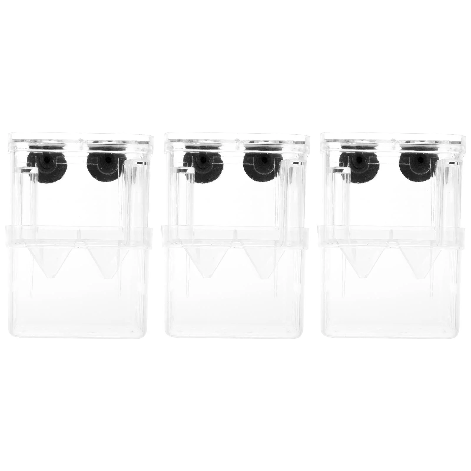 

3 Pcs Juvenile Hatching Box Fish Isolation Container Breeding Case Tank Hatchery Incubator Accessory Terrarium Plastic