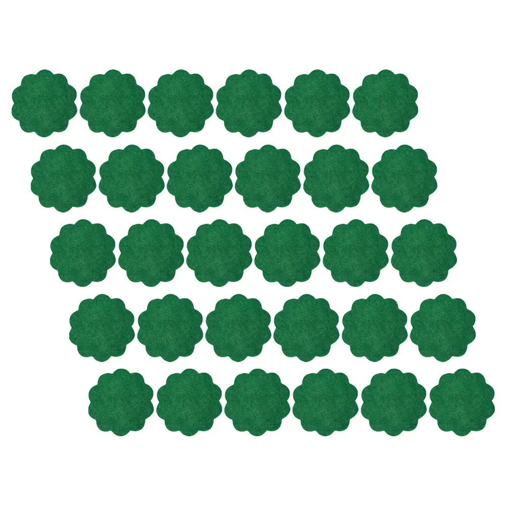 40 قطعة اناء للزهور منصات أسفل حصير الصرف غير المنسوجة ورأى منصات زارع لمنع تسرب التربة تنفس بونساي وعاء كوستر #5