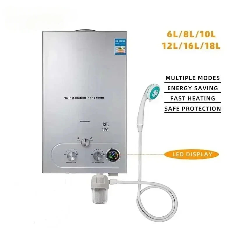 

SIHAO Gas Boiler LPG Water Heater Tankless Propane Instant Heating for Home Use Certified Anti-Freeze Energy Saving Mode