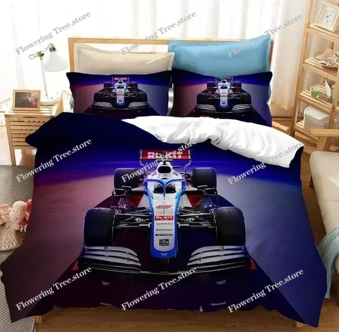 

Single-sided Printed Series Luxury Car Duvet Cover Bedding Set for Kids Comfortable Breathable Sheet Baby Bedspreads