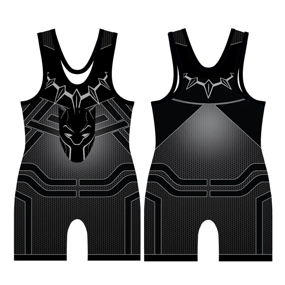 Men\'s Newest Wrestling Singlets Gear USA Breathable Fabric Quick Dry Suit Running Speedsuit Sportwear Boxing Tights Skinsuit