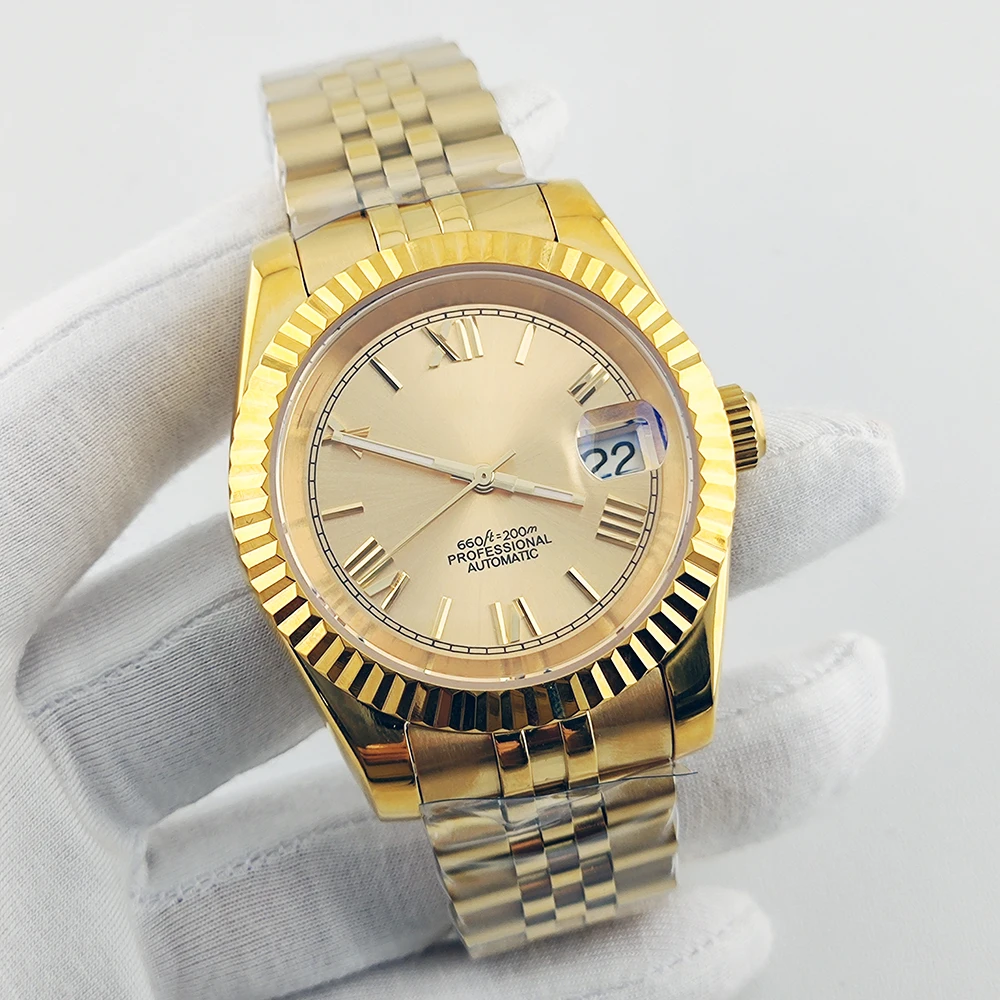 Custom 39mm Automatic Mechanical Watch Sapphire High-end Luxury Business Journal Men's Watch Luminous Waterproof Wristwatch