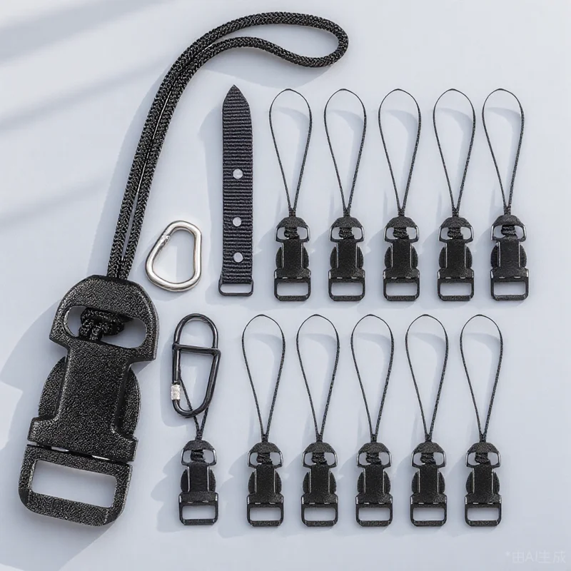 

10pcs Camera Quick Release Strap Connectors Qd System Adapter For 11Mm Camera Lanyard Loop With 1.3Mm Nylon Mini Qd Quick