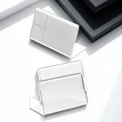 40 قطعة حاملي علامة أكريليك أفقية لبطاقات الأسعار مكان تسميات عرض موقف السوق كشك مكتب متجر بيع بالتجزئة اللوازم #6