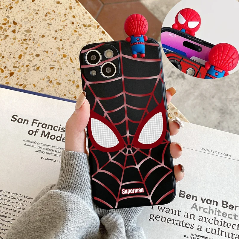 Nette Cartoon Spider Man Tpu Fall Für Samsung Galaxy A03S A02S A03 A04 A04E A02 M13 M14 A71 A10 A10S A7 A73 M10 M34 M54 M53 Abdeckung