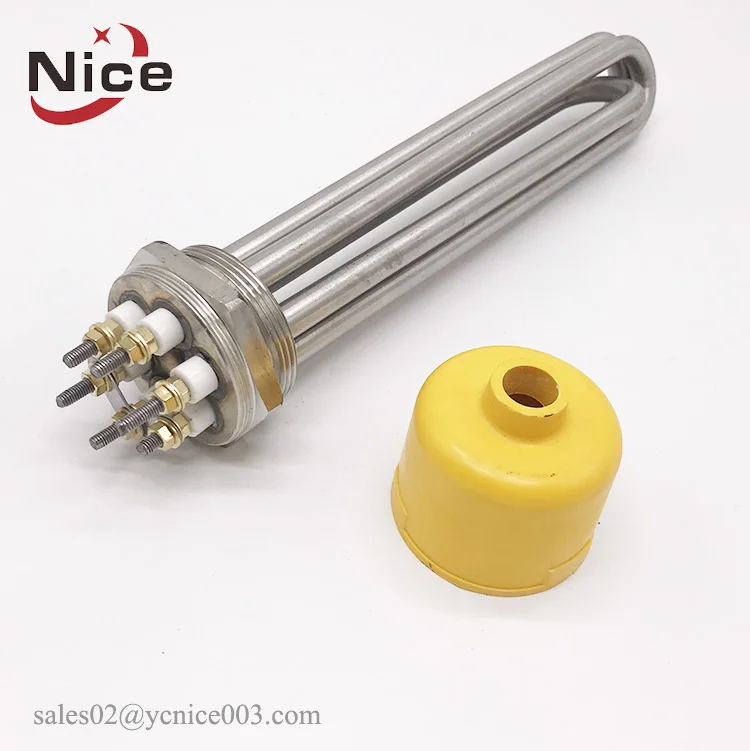 YANCHENG NICE 1kw 2kw 3kw 6kw 9kw 12kw 15kw 18kw 防水電気フランジ浸漬水チューブラーヒーター（タンク用）