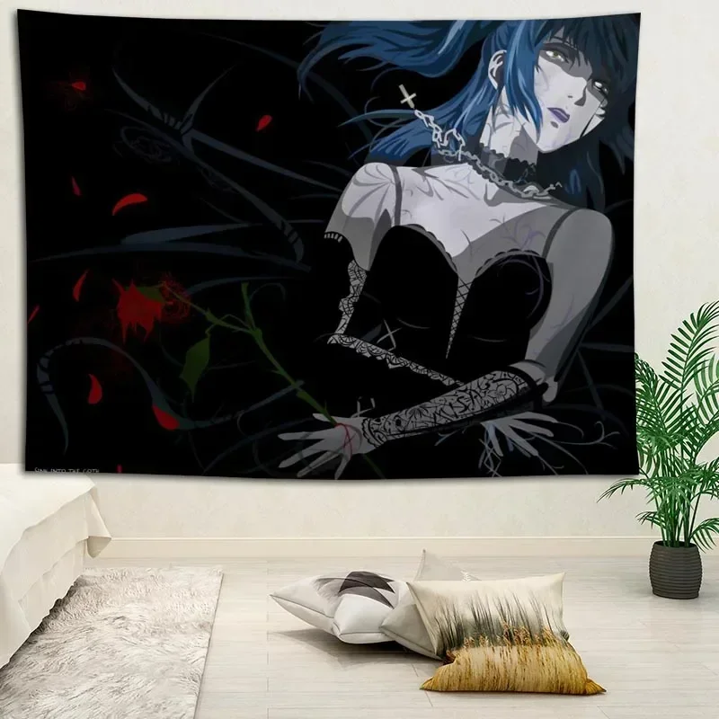 home 2021 Hot Sale Custom Anime Printed Tapestry Background Decorative Tapestry Wall Hanging Decor decoration mural hippie tapiz