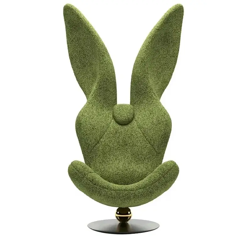 

Nordic creative rabbit chair, single antique light luxury creative rotatable sofa chair