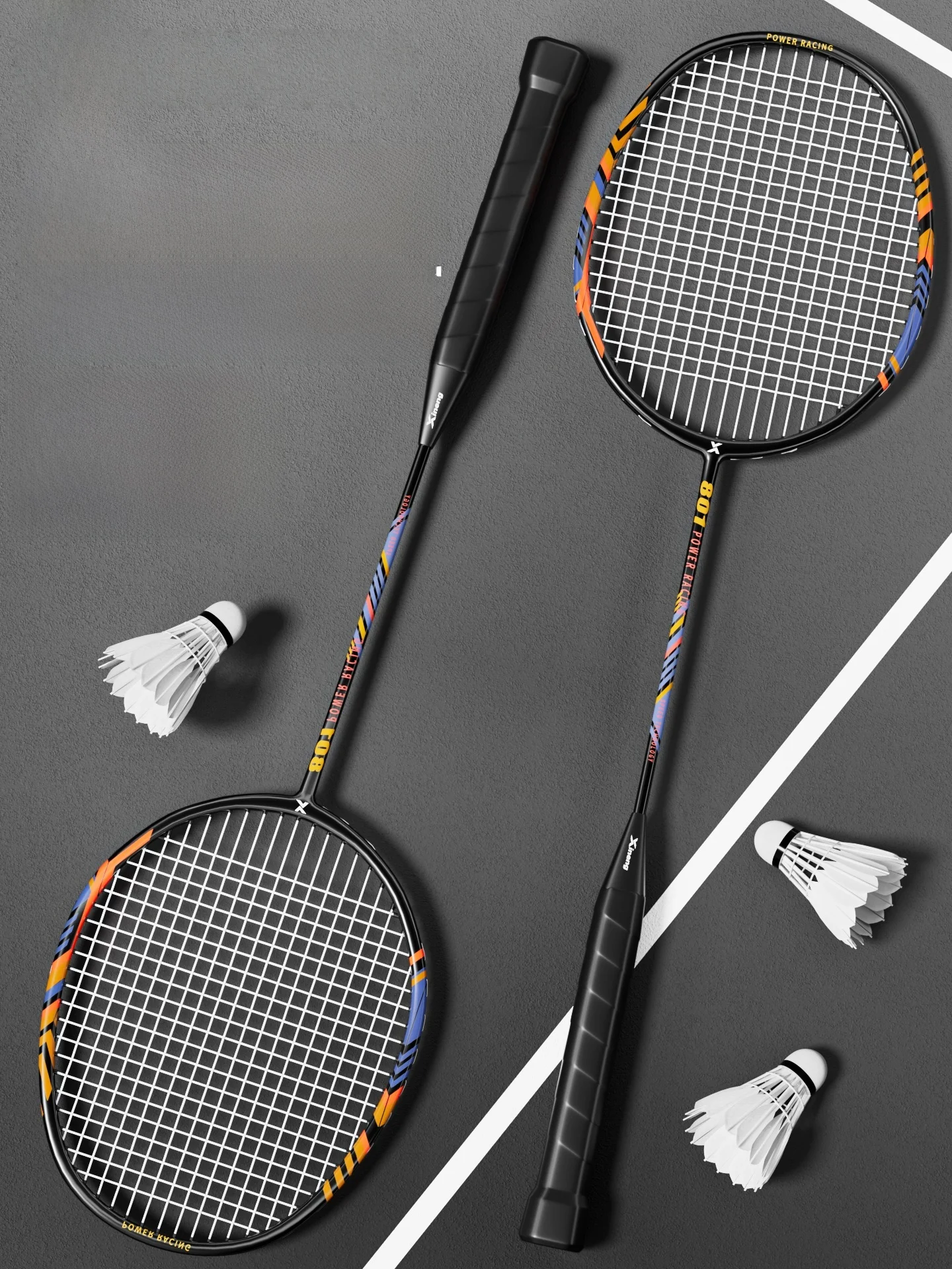 rxl-badminton-racket-professional-balanced-carbon-fiber-ultra-light-double-set-for-adults-all-round-style-sport-fitness