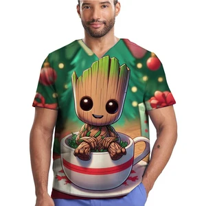 Uniformen Arbeitsarzt für Männer und Frauen, medizinische Peeling -Tops, chirurgische Top, Marvel -Print, Krankenpflegeriform, Zahnarzt für Zahnkliniken, Krankenschwester, Neue Schwester, neu 6 Hauptverkäufe nach der Operation - №6