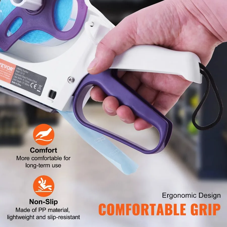 Manual Label Applicator 0.59-2.17 inches Label Width 0.79-2.36 inches Label Length Portable Hand-Held Labeling Machine with La