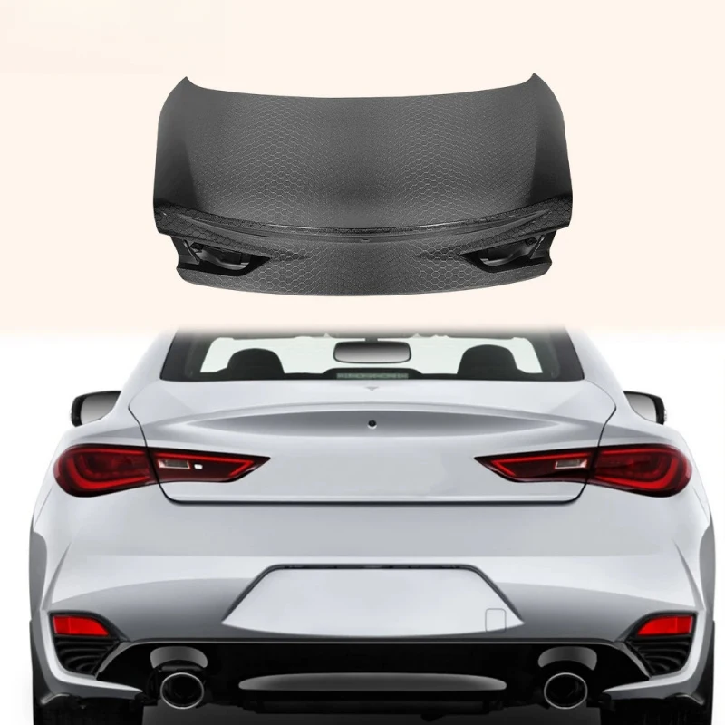 

For Q60 2018+ OE Style Honeycomb Carbon Rear Trunk Boot Lid Cover