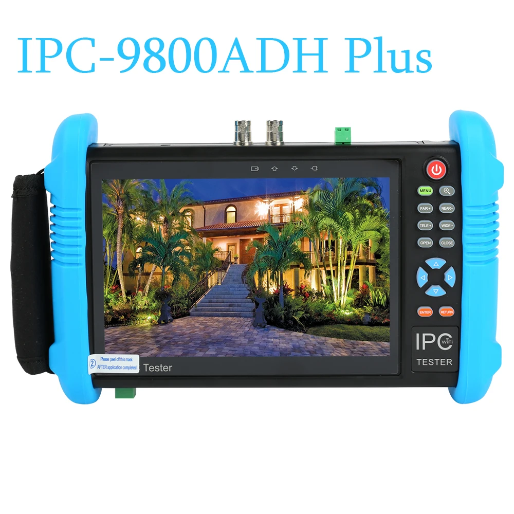 

CCTV tester IPC 9800ADH PLUS with 7inch touch screen discovery camera IP 8MP TVI CVI AHD built-in wifi test tool WANGLU