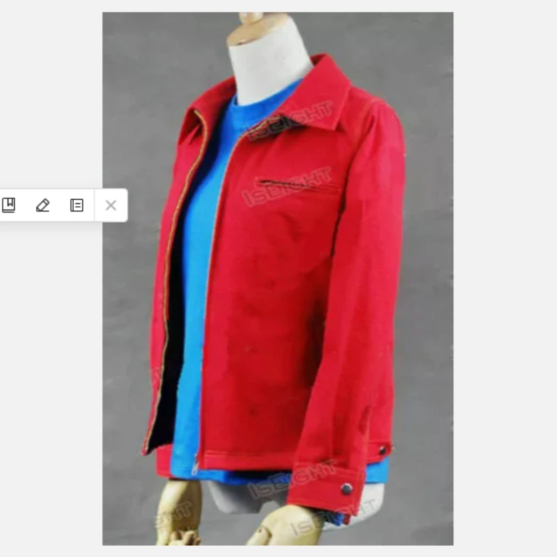 Smallville Superhero Clark Kent Red Daily Jacket Coat Cosplay Costume