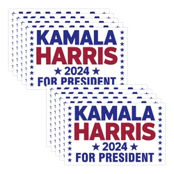 10sheets Kamala Harris for President 2024 Stickers Vote Democratic Stickers for Laptop Bumper Decal Waterproof Vinyl Car Sticker