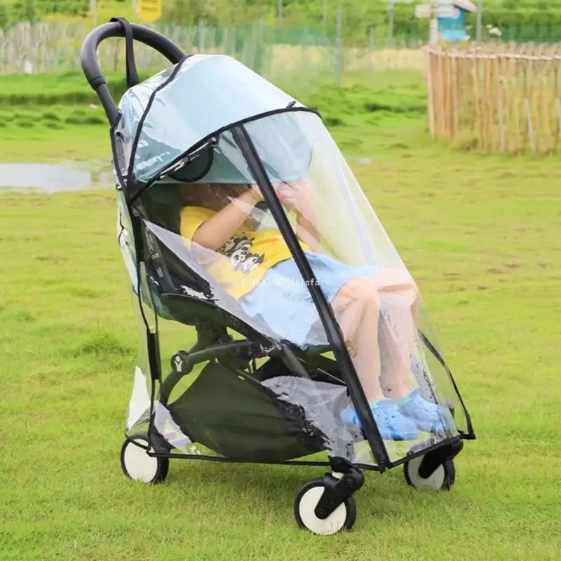 EVA Strollers Rain Cover 360 Derajat Perlindungan Lengan Pelindung Tahan Debu Case Dropship