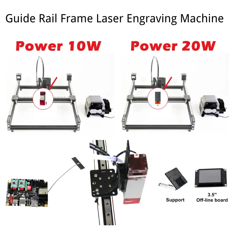 A0 A1 A2 A3 A4 A5 LY Disassembly Square Guide Rail Laser Engraving Machine for Working and Material By Cutting Machines