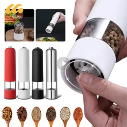 Automatic Salt Pepper Grinder Electric Spice Mill Grinder Seasoning Adjustable Coarseness Kitchen Tools Grinding For Cooking BBQ