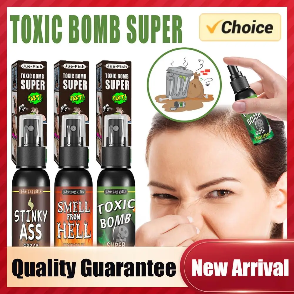 30ml Fart Spray Party Supplies Plastic Liquid Fart Gag for Adults Kids Terrible Stinky Fart Spray Non Toxic Halloween Funny Toys