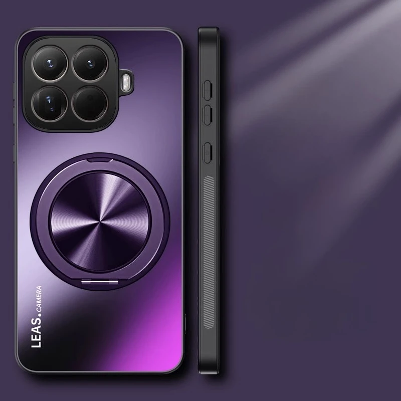 AG Mattierte Hülle für Xiaomi 15T 17T Pro mit Magnetring-Ständer, Matter Stoßfänger und Kameraschutz für Xiaomi Mi15Tpro – Detail 4
