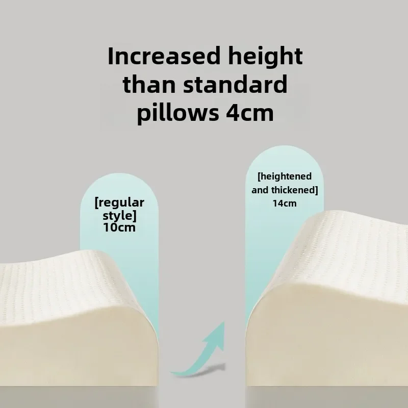 Thai latex pillow high pillow core thickened and heightened without deformation cervical spine protection adult single household