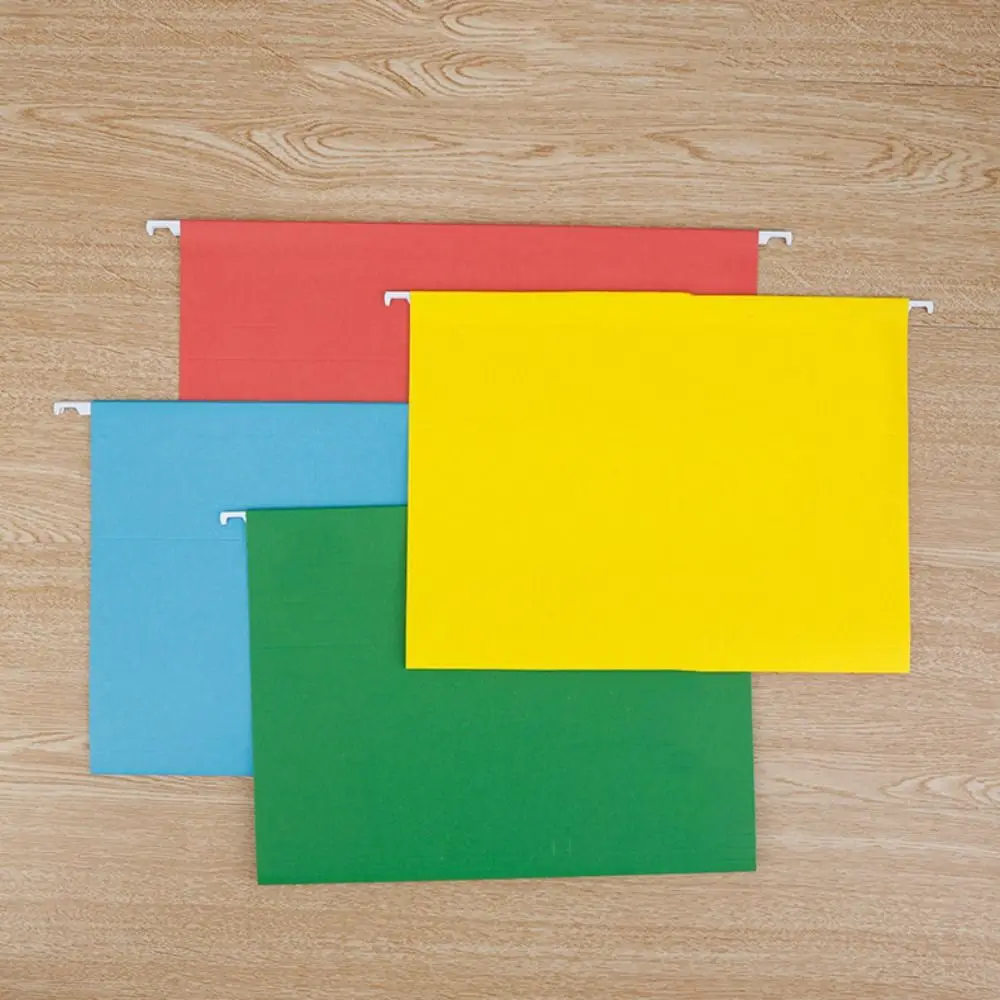 

10PCS Simple A4 Hanging File Folder Paper Letter Size Hanging File Organizer Large Capacity Portable Document Holder Classroom