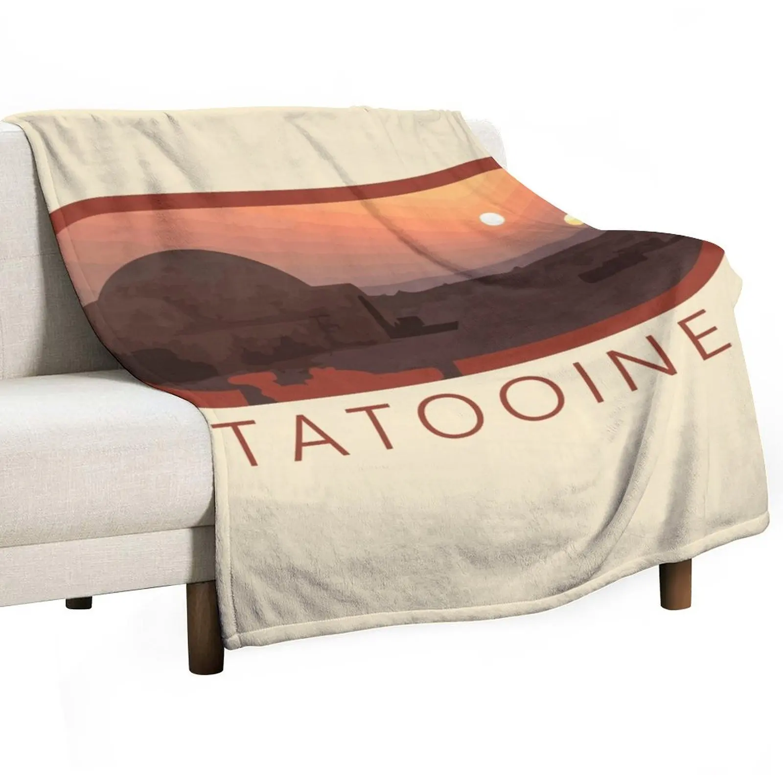 

Tatooine - Landscape Throw Blanket Cute Quilt Soft Plaid Luxury Thicken Blankets