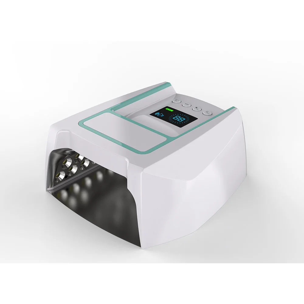 Recarregável 126w lâmpada uv sem fio gel polonês luz vermelha led lâmpada do prego para salões de manicure profissionais lâmpada do prego