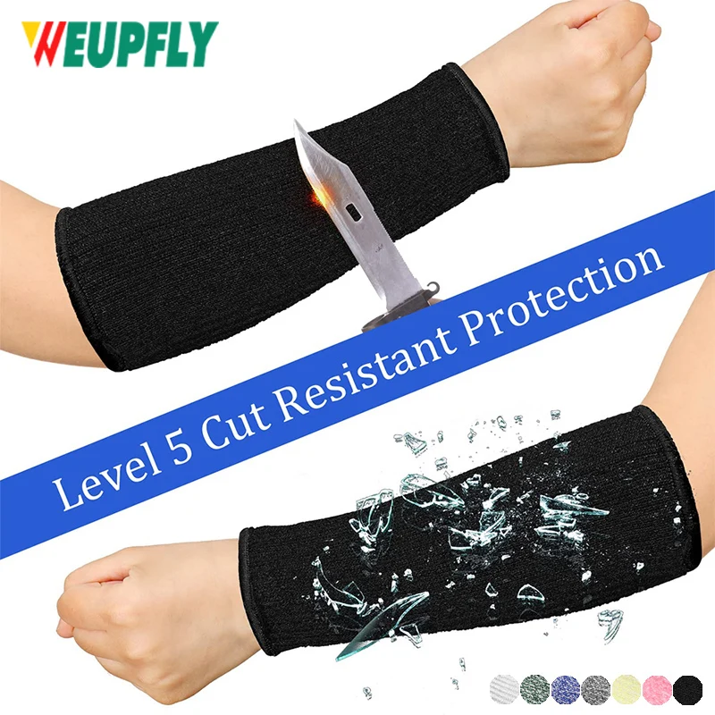 1 Pair Arm Protection Sleeves, Cut Resistant Sleeves Level 5 Protection, Slash Resistant Anti Abrasion Safety Arm Guards