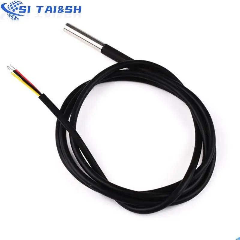 DS1820 Stainless steel package Waterproof DS18b20 temperature probe temperature sensor 18B20 for arduino