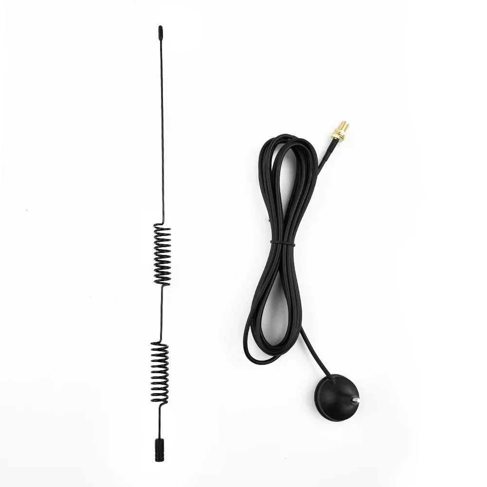 1pcs Antenna Dual Band VHF UHF 136-174MHz 400-470MHz 300CM Cable Car Radio Antenna Magnetic Base Car Accessories