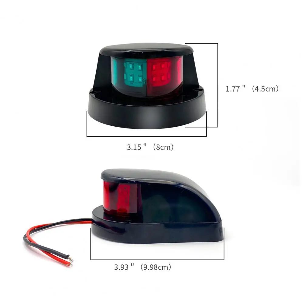 

Led Boat Light Waterproof Led Boat Navigation Light Super Bright Yacht Lamp for High Visibility 12v Ship Power Signal Green Boat
