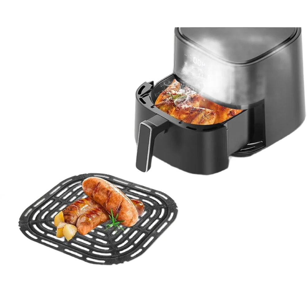 

Perforated Grill Pan Replacement Rack for Air Fryer 6 For Quart Compatible with Paris For Quart and Similar Size Trays