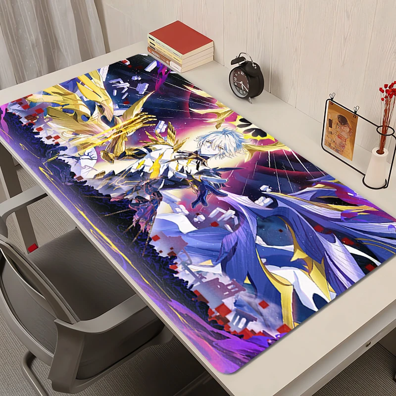 

Anime Mouse Pad Laptop Honkai Star Rail Phainon Extended Desktop Mat PC Gaming Accessories Keyboard Pad HD Print Gamer Mousepad
