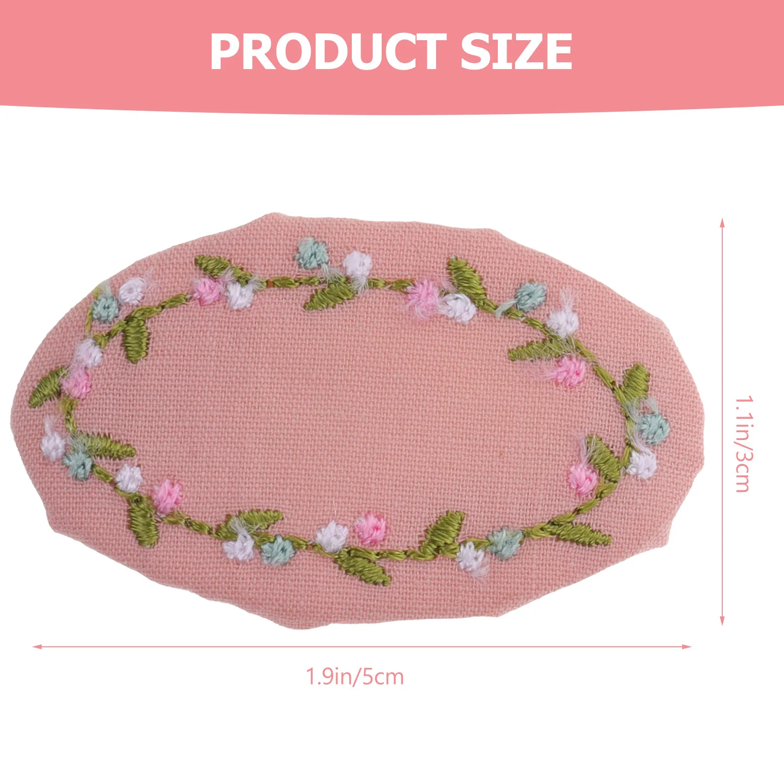 

2Pairs Elegant Hair Barrettes Fabric Flower Snap Hair Clips for Women Lightweight Durable Accessories
