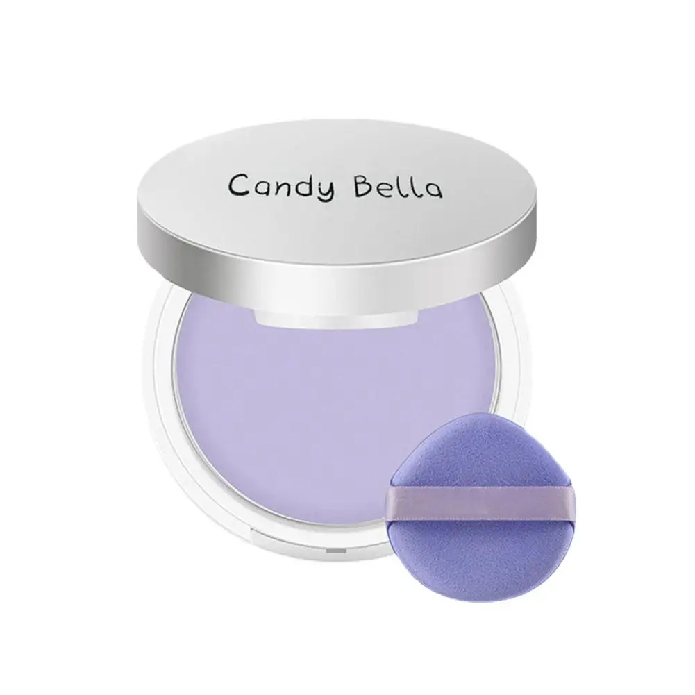 11g Lavender Makeup Powder Jelly For Girls Women Oil Control Face Powder Long Lasting Waterproof Mini Puff Nude Cosmetic Ma S6r4