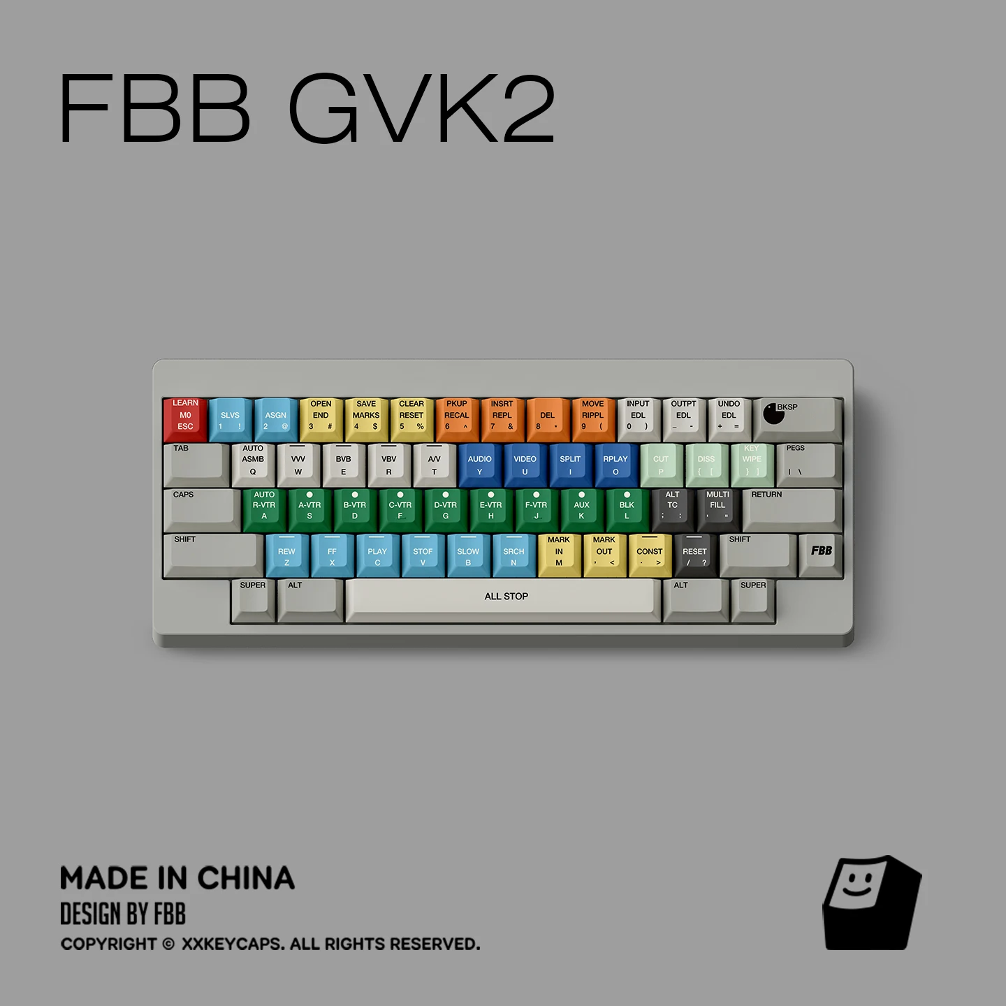 GVK2 Retro Mashup Theme Keycaps Set Personalizzato PBT Sublimazione Cherry Profilo Tastiera per Accessori Tastiera Meccanica
