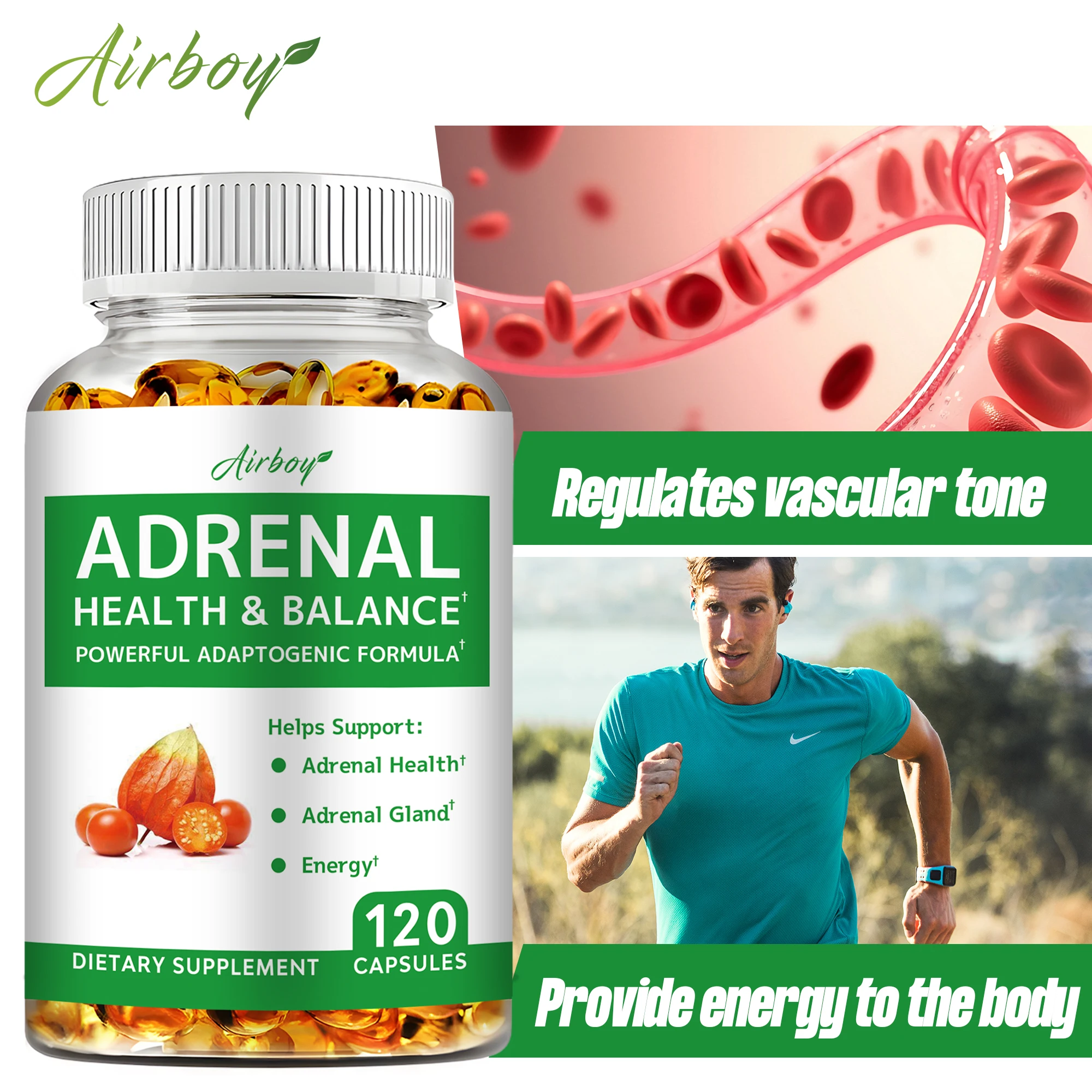 

Adrenal Support Supplement – Releases Adrenal Fatigue, Cortisol Manager, To Improve Mood, Focus and Relaxation - 120 Capsules