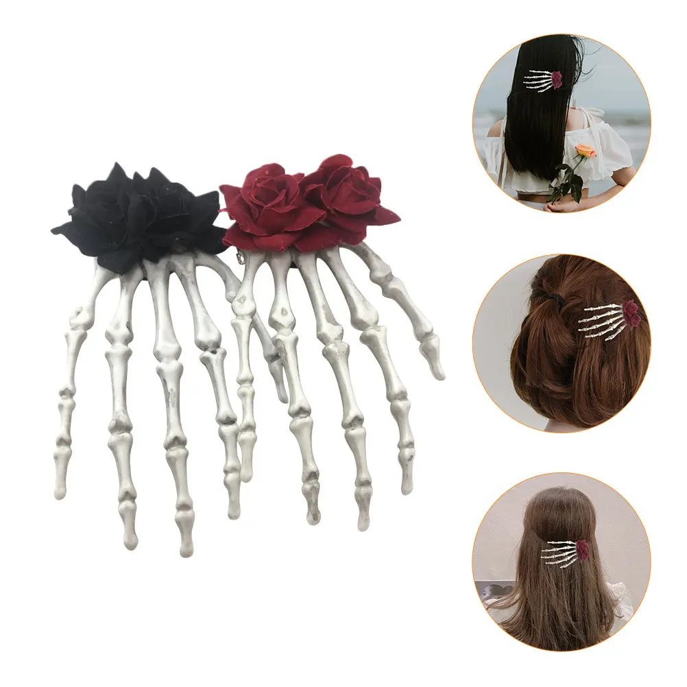 2-pecas-de-grampos-de-cabelo-com-formato-de-caveira-grampos-de-cabelo-para-festa-de-halloween-acessorios-elegantes-que-nao-danificam-o-cabelo-ferramenta-de-estilizacao-para-todos-os-looks