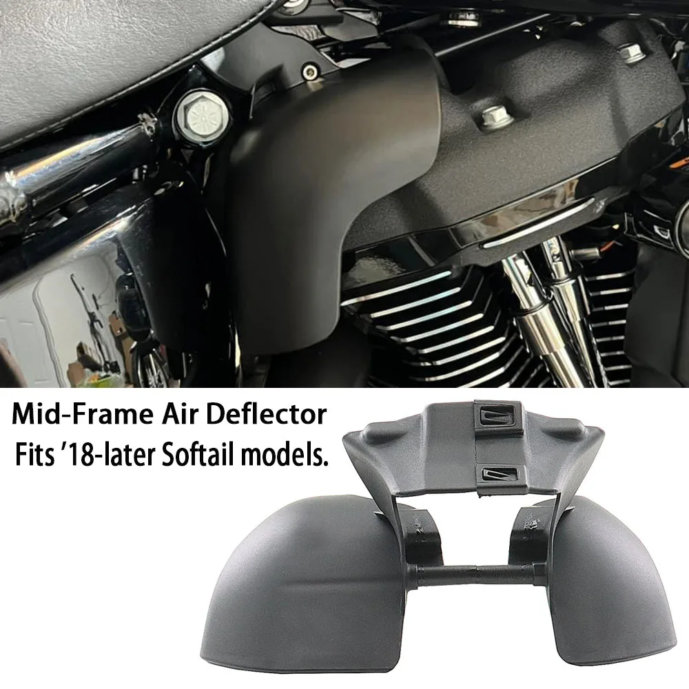 

Motorcycle Heat Shield Mid-Frame Air Deflector Trim Cover For Harley Softail Breakout Street Bob Fat Bob Low Rider FXBR 2018-24