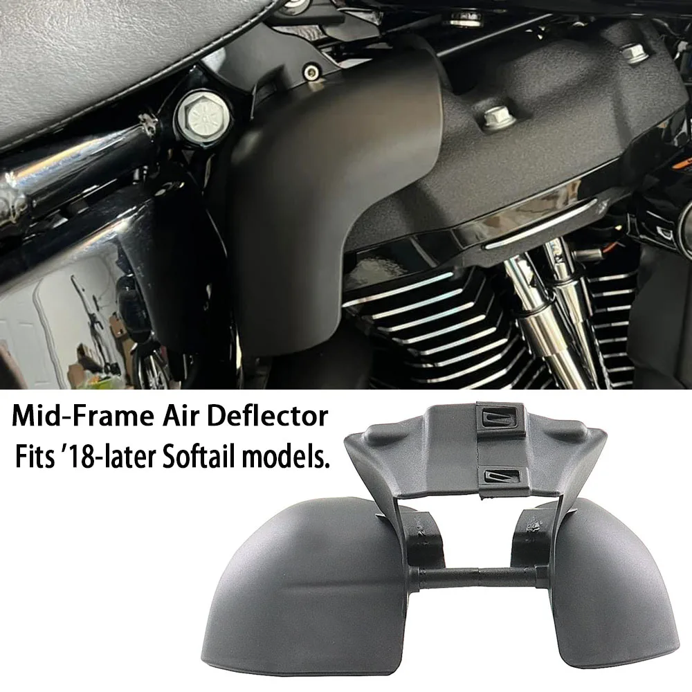 Osłona termiczna motocykla Osłona deflektora powietrza w środkowej ramy do Harley Softail Breakout Street Bob Fat Bob Low Rider FXBR 2018-24
