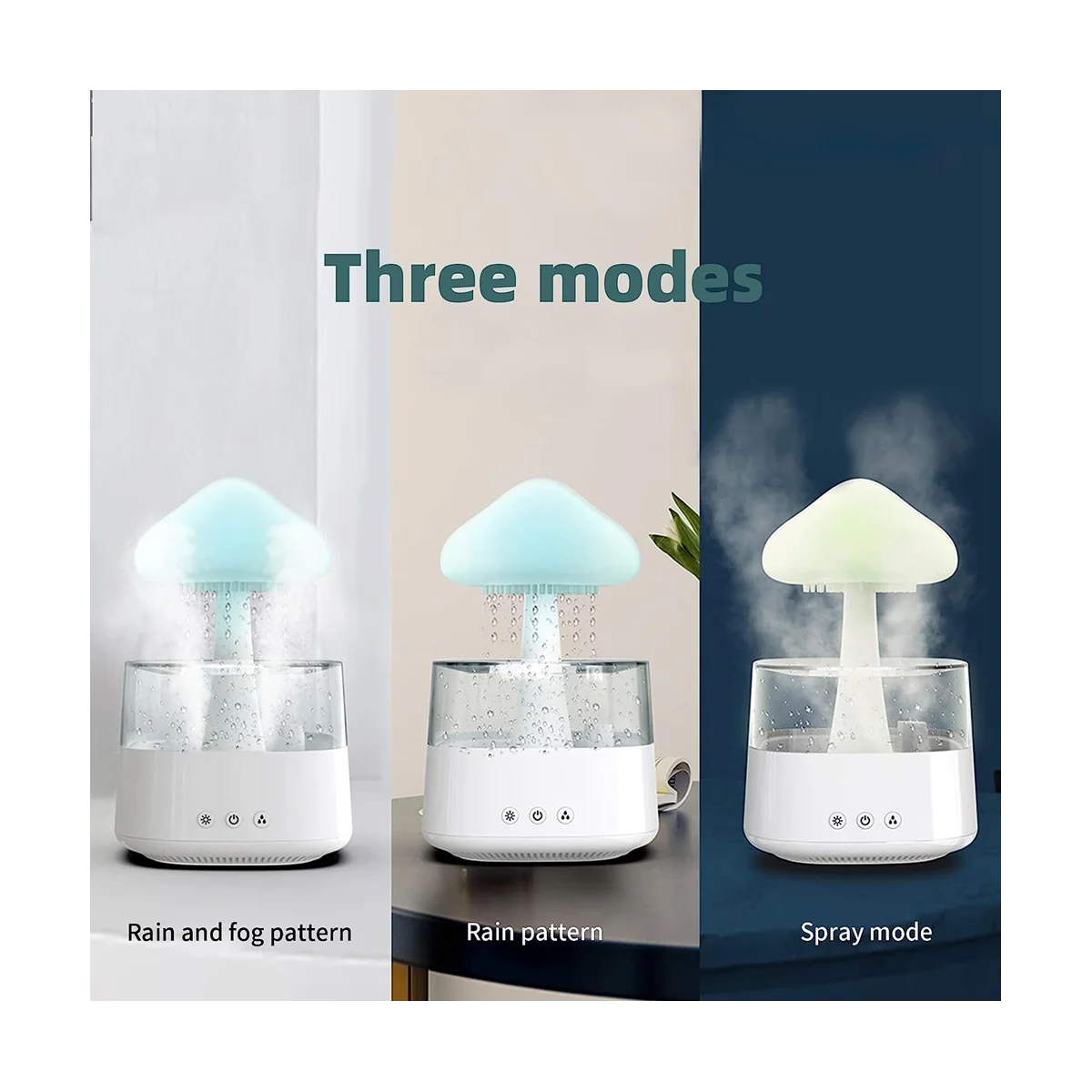 Air Humidifier,Rain Cloud Humidifier Diffuser -Humidifier Portable Mini Humidifiers Personal Desktop