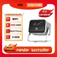 BYINTEK V80  Full HD 1920X1080P 2200 Ansi Lumens 4K projecteur de cinéma maison  Android 11.0 WiFi outdoors Home Mini Projector