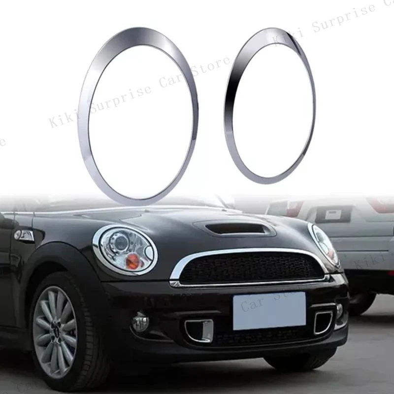 

Для Mini Cooper R55 S R56 S R57 S R58 S R59 S хромированная серебристая рамка передней фары декоративное кольцо 51137149905 51137149906