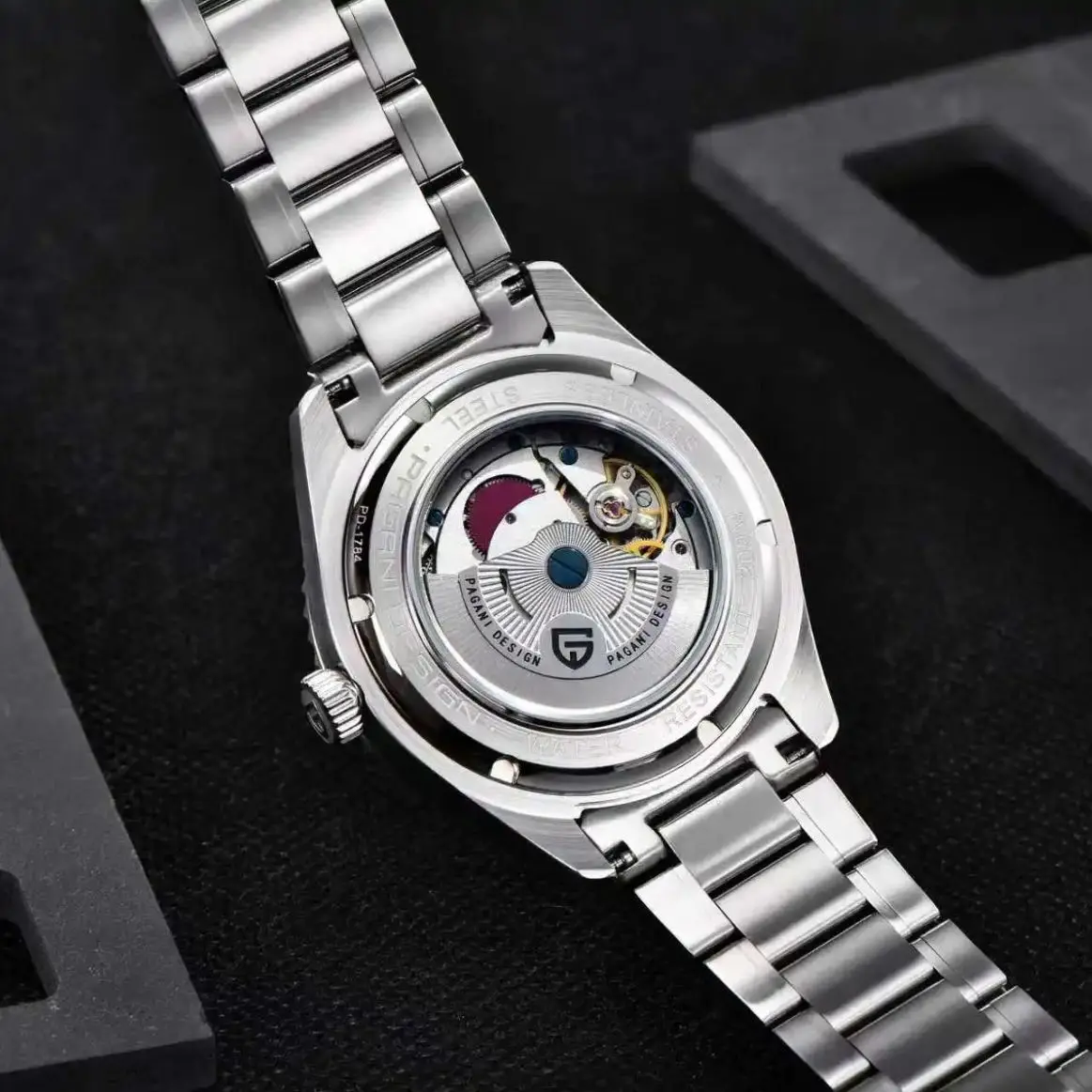 PAGANI DESIGN Top Style Mens Automatic Mechanical Watch Luxury Stainless Steel DG5833 Movement Sapphire Glass Mirror pd1784