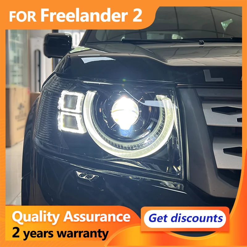 FULL LED Head Lamps for Land Rover Freelander 2 Headlights 2010-2015 LED DRL Projector Lens Dynamic turn signal Auto Accessories